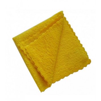 Салфетка микрофибра 25х25см универсальная Complement желтая/200