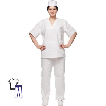 Костюм пекаря белый (размер 48-50, рост 170-176)