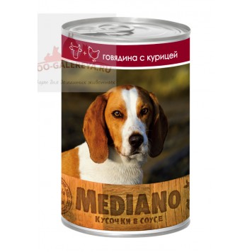 VITA PRO MEDIANO 405 г консервы для собак кусочки в соусе говядина курица 1х24 72164133