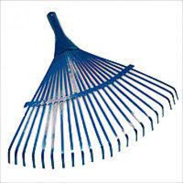 Грабли веерные проволочные металлические 22-зуб порошковое окрашивание, без черенка-1