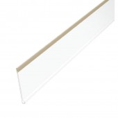 Ценникодержатель полочный самоклеящийся DBR 39, длина 70 мм прозрачный (20 штук в упаковке)