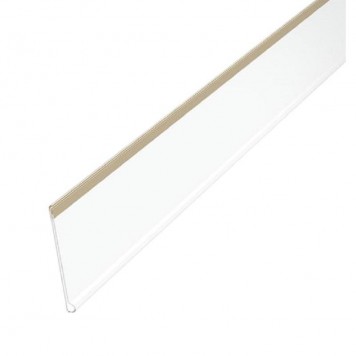 Ценникодержатель полочный самоклеящийся DBR 39, длина 70 мм прозрачный (20 штук в упаковке)