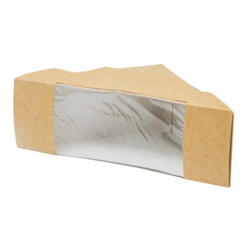 Упаковка для сэндвичей SANDWICH70 130х130х70 мм, крафт /500