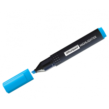 Маркер текстов. OfficeSpace 1-4 мм голубой скошенный