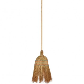 Метла веерная сорго с черенком (ширина рабочей части 28 см)