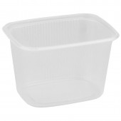 Контейнер одноразовый без крышки 350 мл 108х82х50 мм прозрачный ДП (100 шт в спайке) /1000