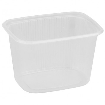 Контейнер одноразовый без крышки 350 мл 108х82х50 мм прозрачный ДП (100 шт в спайке) /1000