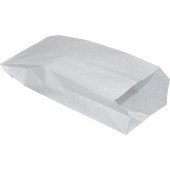 Пакет бумажный белый однослойный с плоским дном 140х60х250 мм /2000