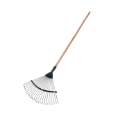 Грабли веерные проволочные металлические 22-зуб, с черенком