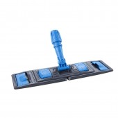 Держатель МОПа пластиковый 40х11 см, универсальный, серый/синий (KNP170)