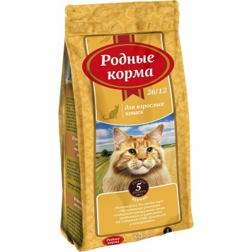 Сухой корм для взрослых кошек, с курицей "РОДНЫЕ КОРМА" 2045 г.