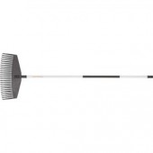 Грабли веерные пластинчатые 42 см пластик, с черенком