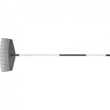 Грабли веерные пластинчатые 42 см пластик, с черенком