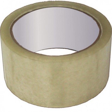 Клейкая лента упаковочная - Скотч 48 мм х 50 м 40 мкм, прозрачная /36