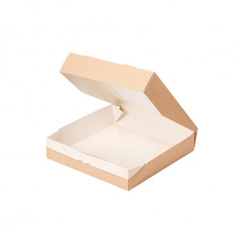 Ланч-бокс SELFBOX1000-PRO 1000 мл, 198х120х40 мм крафт /300