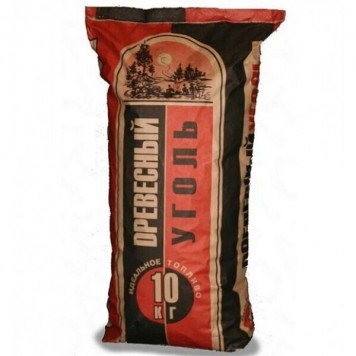 Уголь березовый 10 кг, древесный, для шашлыка и гриля