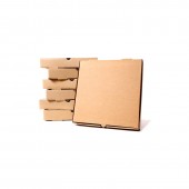 Коробка для пиццы 25х25х40 бурый/уп/50шт.