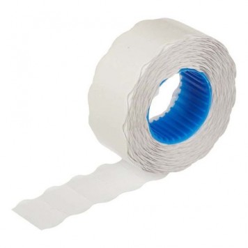 Этикет-лента 22х12 белая волнистая 700 /270