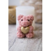 Форма силиконовая (молд) Мишка из роз