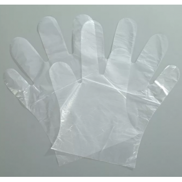 Перчатки одноразовые полиэтиленовые прозрачные L 0,5 гр, 50 пар в упаковке-1
