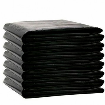 Мешки для мусора 240 литров ПВД, черные, 40 мкм, 100 шт. в пласте