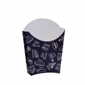 Упаковка для картофеля фри Complement Black 34х75х102мм 100гр