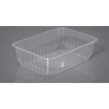 Контейнер прямоугольный без крышки 750 мл, 186х132 мм прозрачный РР КСПК (100 шт в спайке) /500