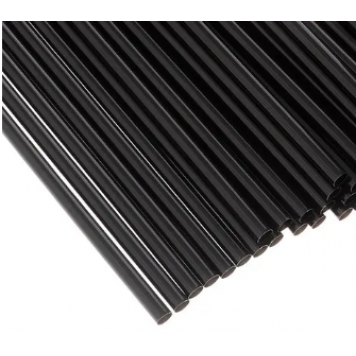 Трубочки коктейльные прямые черные 8*240 мм в индивидуальной полимерной упаковке (500 штук в упаковке) /10