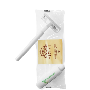 Бритвенный набор "Простая косметика" (гель для бритья в тюбике 5 г, станок) в прозрачной упаковке