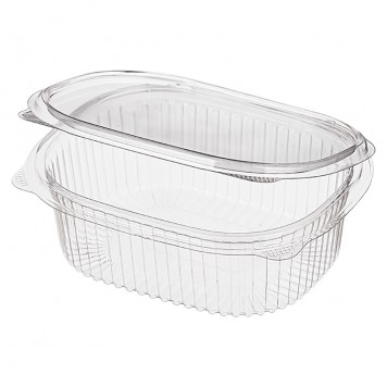 Контейнер с неразъемной крышкой РКС-500/1 (ОП) (Т) 159х130х56 мм, 500 мл ПЭТ (360 шт в упаковке)