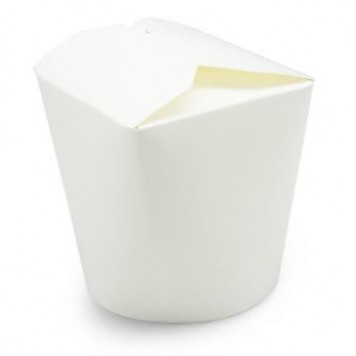 Коробка для лапши Вок 500мл, белая 50/500