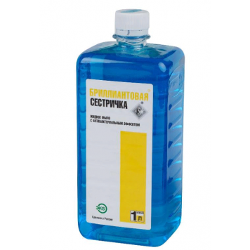 Мыло антибактериальное Бриллиантовая сестричка 1л