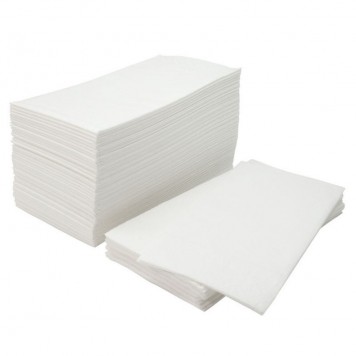 Салфетки бумажные 33х33 см, 2-слойные, белые, 1/8 сложения 200 листов в упаковке /9-1