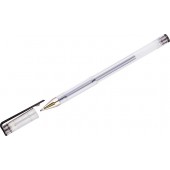 Ручка гелевая неавтоматическая OfficeSpace черная (толщина линии 0,5 мм)